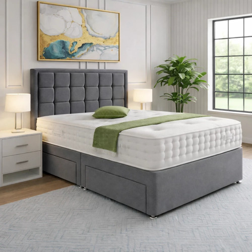 Luxury divan bed set with - bed,