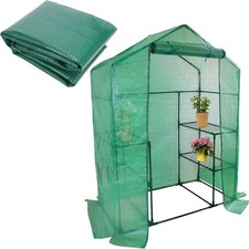Greenhouse Cover Outdoor Plastic Mini Walk In Grow House For Plants Flowers