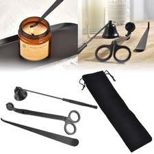 3x Craft Candle Tool Set Stainless Steel Scissor Wick Trimmer Snuffer Extinguish