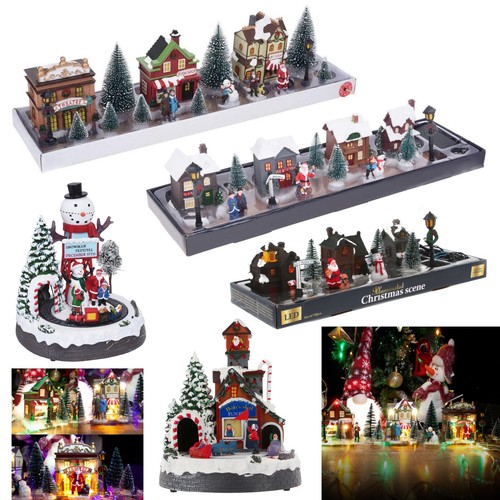 Christmas village scene - christmas,