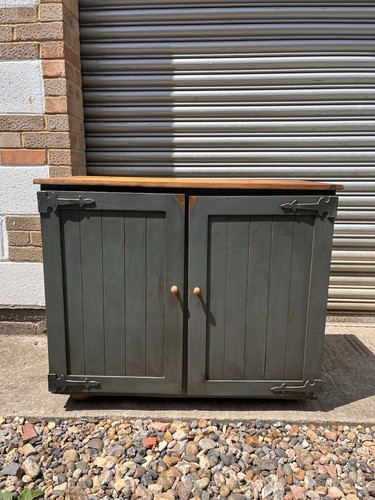 Rustic painted pine sideboard - pine,