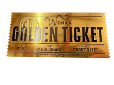 WILLY WONKA GOLDEN TICKET (no