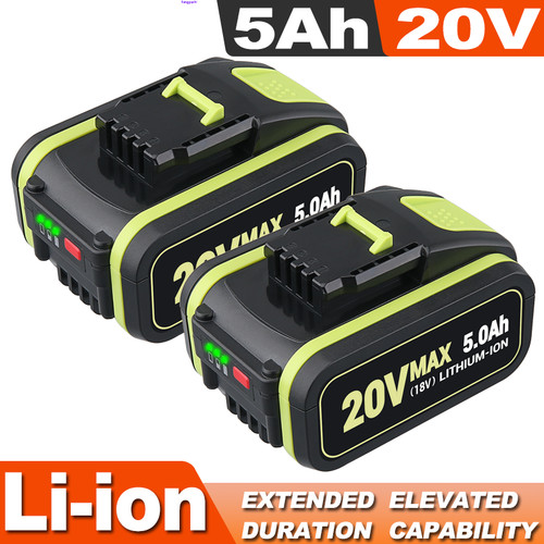 2pack 5ah 20v ion battery - 5ah,