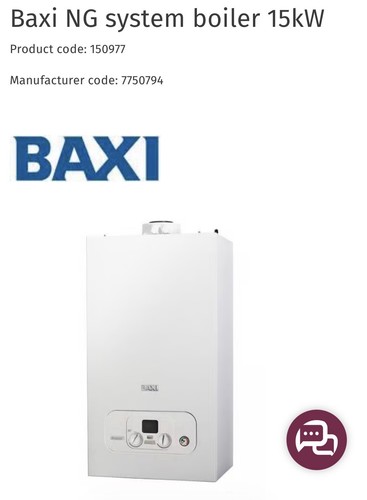 Baxi system boiler 15kw - system,