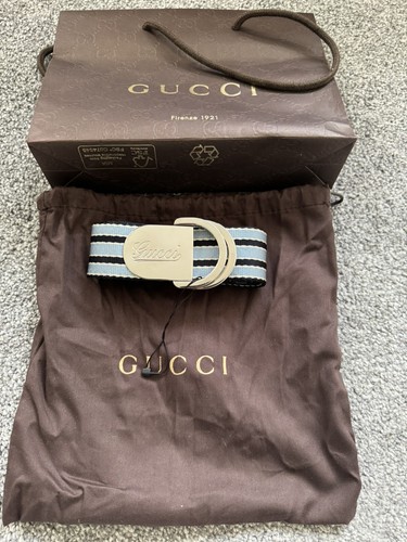 Gucci belt mens vintage web - web, d