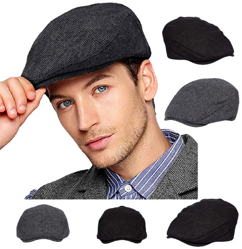 Mens flat cap gatsby tweed - mens,