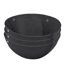 3PCS Hanging Flower Basket Liners Fabric Hanging Plant Liners Round Planter6435