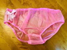 Sissy pink big bow pvc panties
