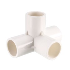 6Pcs 4 Way 20mm Tee PVC