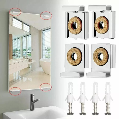 4pcs chrome mirror - 4pcs, wall