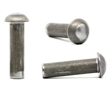 Solid Steel Dome Head Rivets Round Head Rivets  -  2mm 3mm 4mm 5mm 6mm 