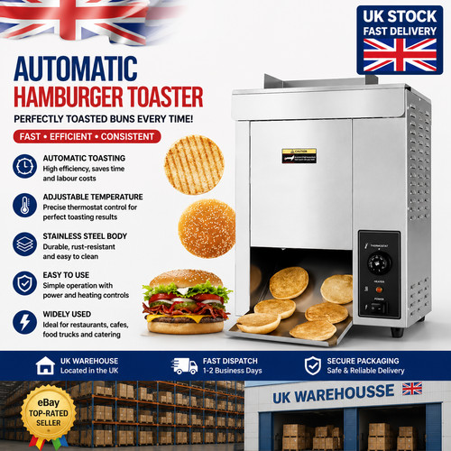 Automatic hamburger toaster - hamburger,