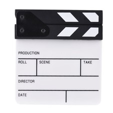 Small Acrylic Clapper Board Clapperboard for Film and Video Directing 15x16.50CM