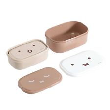 Kutsuwa Miffy  Seal container case  Box Bento lunch box 3pcs 180ml 300ml 480ml