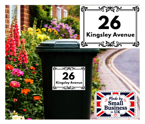 Large wheelie bin number - xl,