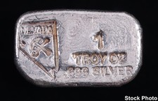 Nevada 1 oz .999 Fine Silver Hand-Poured Ingot
