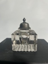 Vintage Glass and Pewter Top