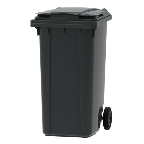 Black 240l wheelie bin heavy - black,