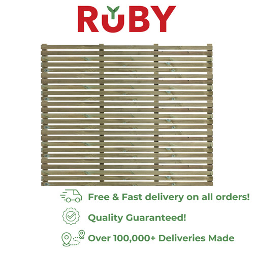 Contemporary slatted fencing - slatted,