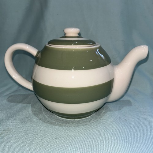 Green cornishware willow - t,
