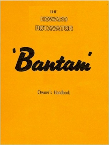 Howard bantam rotavator - howard, manual