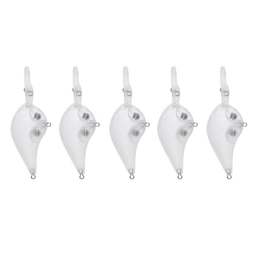 Unpainted hard fishing lures - unpainted,