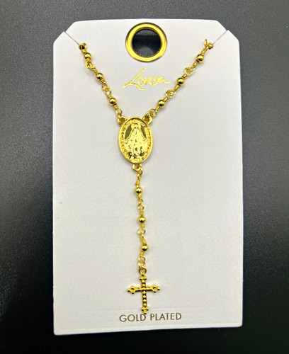 Lovisa gold plated rosary - lovisa,