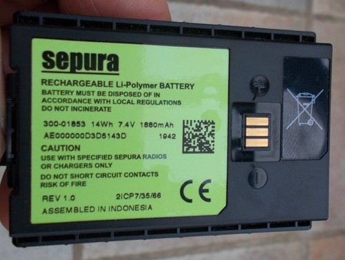 Sepura battery for hand held - sepura,