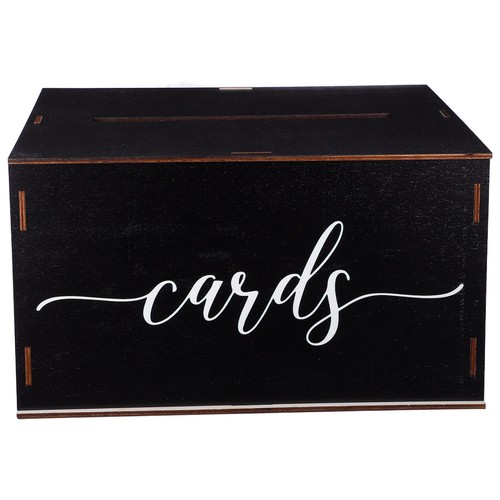 Wooden keepsake card box - wooden,