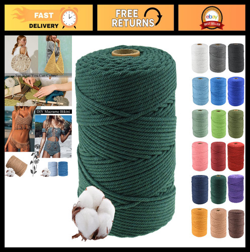 4mm macrame cotton cord 300m - macrame,