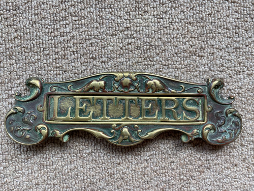 Superb brass letterbox very - superb,