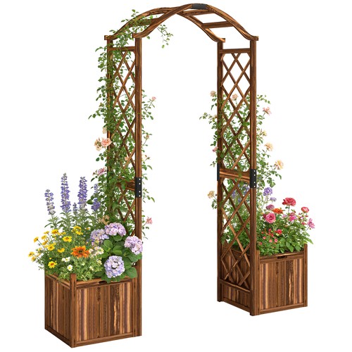 Outsunny wooden garden arch - outsunny,