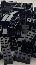 LEGO Bricks 2x4 ref 3001 Black