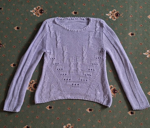 Ladies light blue knitted - light,