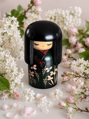 Vintage kokeshi doll - doll, by
