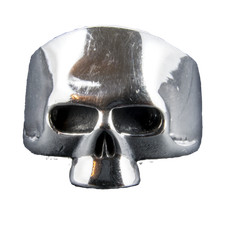 Keith Skull Ring .925 sterling silver polished Biker Heavy Metal