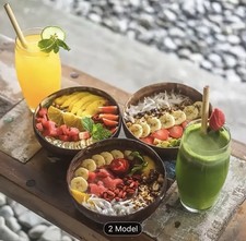 Four Set of Coconut Bowls with