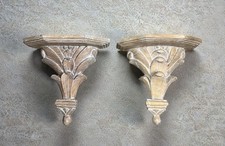 Pair of Vintage Carved Wooden
