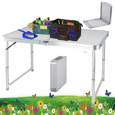 Folding Table Handy Camping Party Picnic BBQ Stall Garden Indoor Outdoor