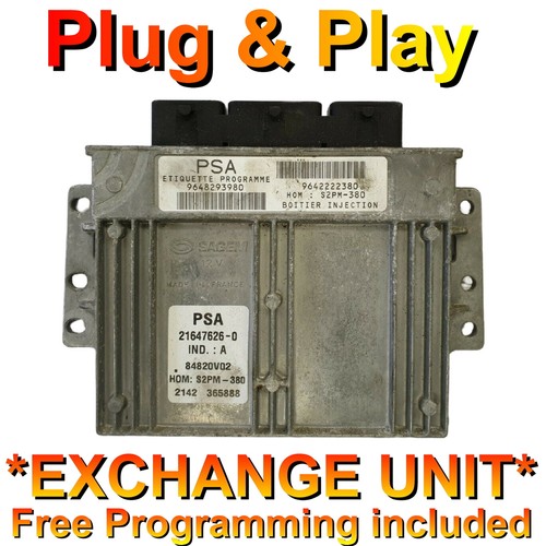 Peugeot ecu 9648293980 - , |