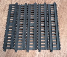 Genuine Trackmaster Track S1 X5 Grey Long Straight Sections 22cm 7 Pieces 