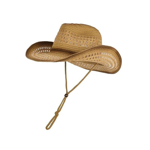 Unisex denim straw cowboy hat - unisex,