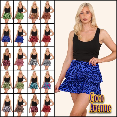 Ladies frill rara skirt - rara, zebra