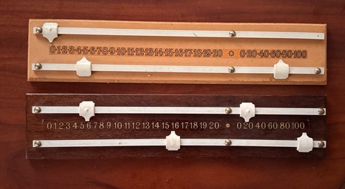 Snooker teak score board with - teak,