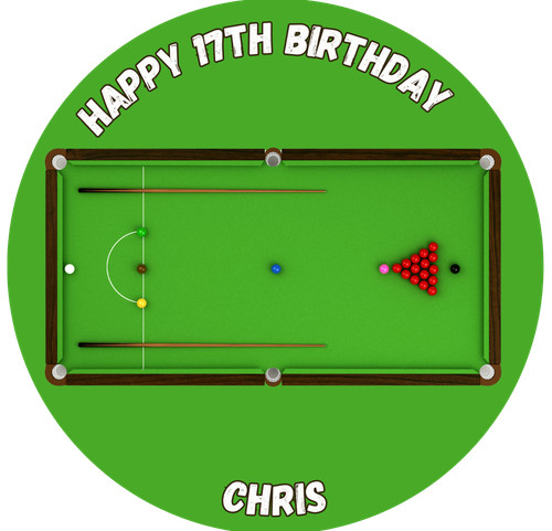 Snooker table round - 7.5",