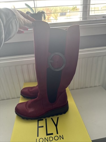 Fly london mol red leather - 2,