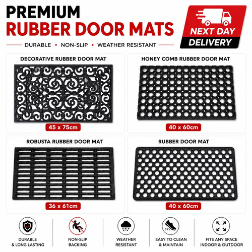 Rubber door mat heavy - door,