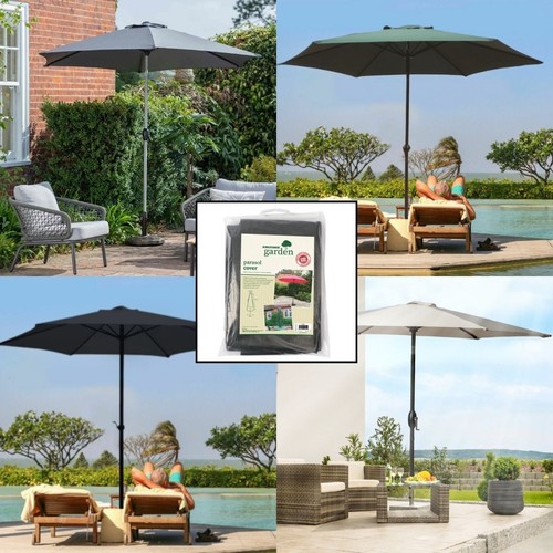 Garden wind parasol - wind, up