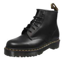 Dr. Martens 101 Bex - Anfibi In Pelle Nero - Donna Scarpe Stivaletti Stringati