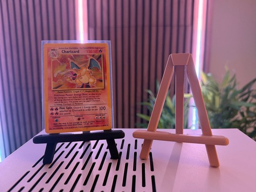 Trading card display stand - display,